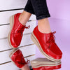 Pantofi dama cu platforma Oksana - Red