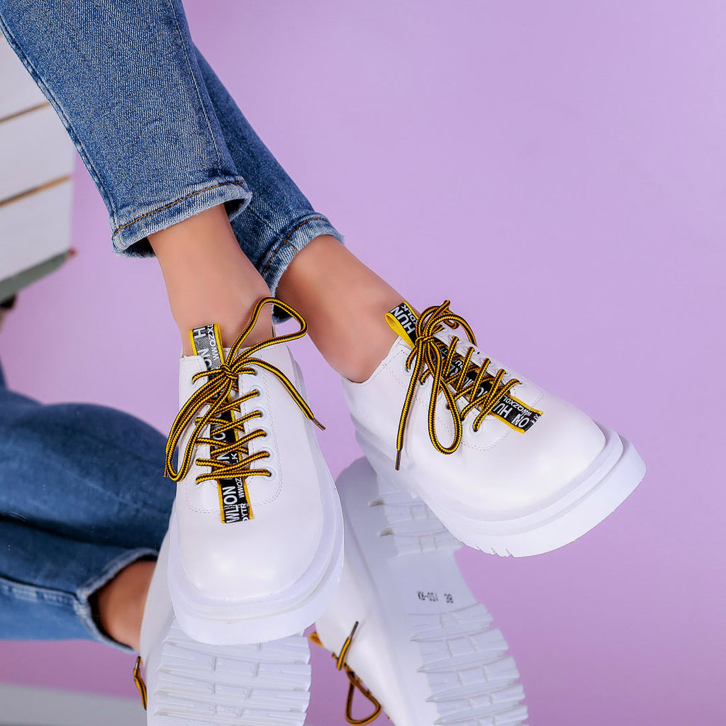 Pantofi casual Debs - White