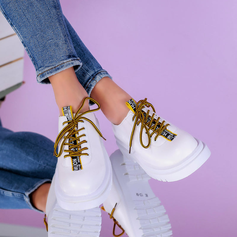 Pantofi casual Debs - White