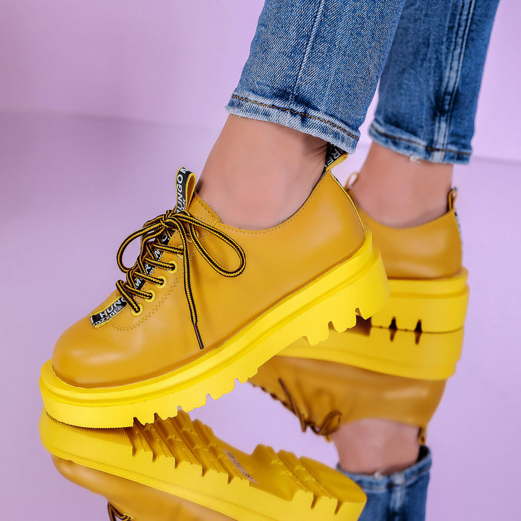 Pantofi casual Debs - Yellow