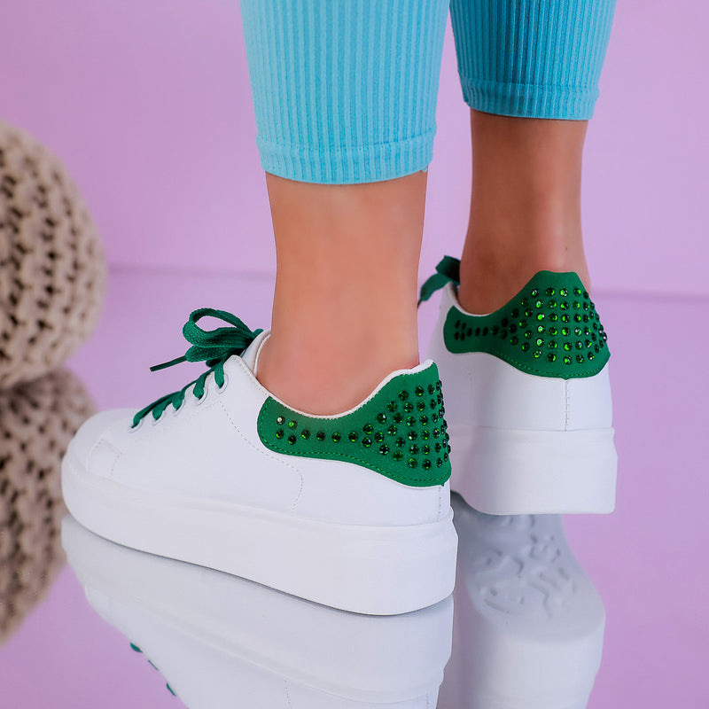 Pantofi sport Salena - White/Green