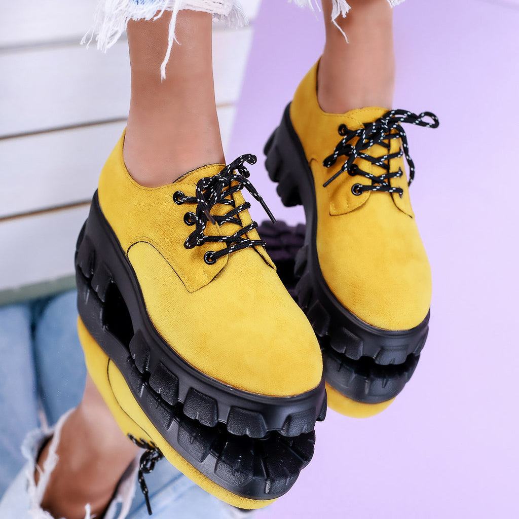 Pantofi casual Fara - Yellow