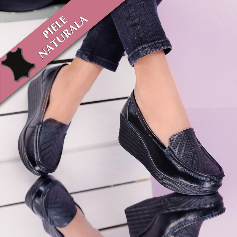 Pantofi cu platforma Aurelia - Black