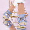 Espadrile dama Karlina - Blue