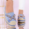 Espadrile dama Karlina - Blue