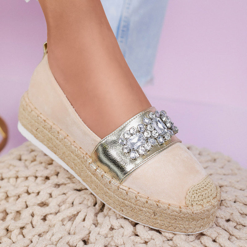 Espadrile dama Monika - Beige