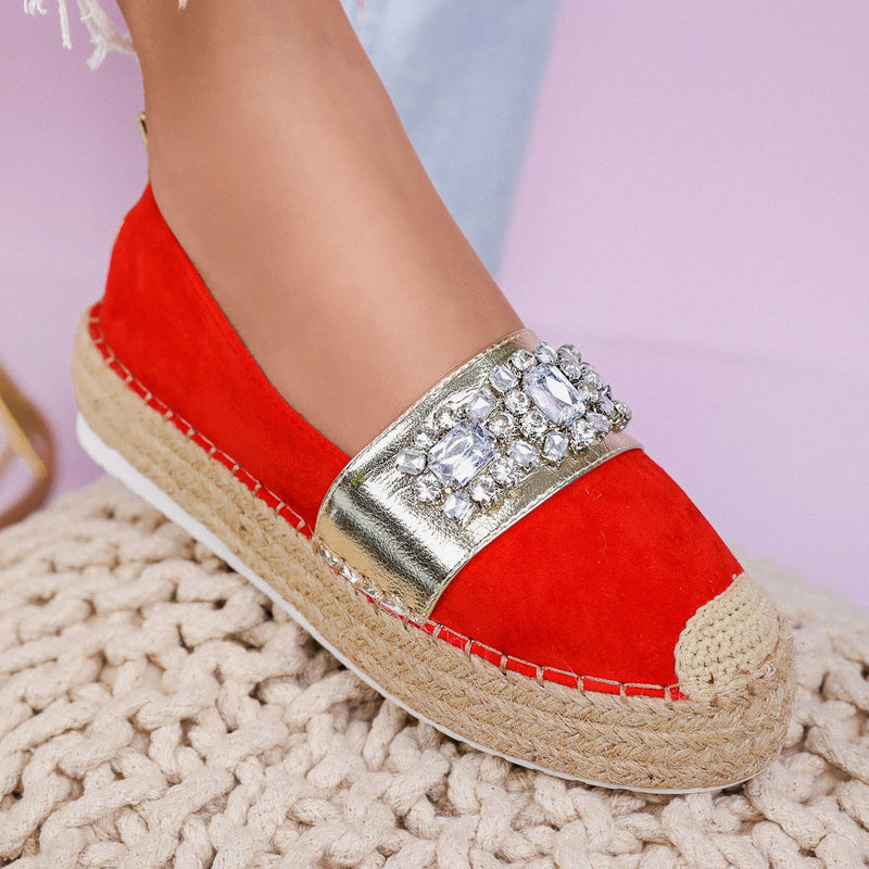 Espadrile dama Monika - Red