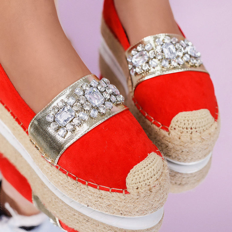 Espadrile dama Monika - Red