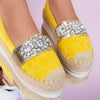 Espadrile dama Monika - Yellow