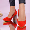 Pantofi cu toc Angelique - Red