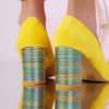 Pantofi cu toc Angelique - Yellow