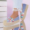 Espadrile dama cu platforma Francy - Blue