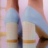 Pantofi dama cu toc Mirian - Blue