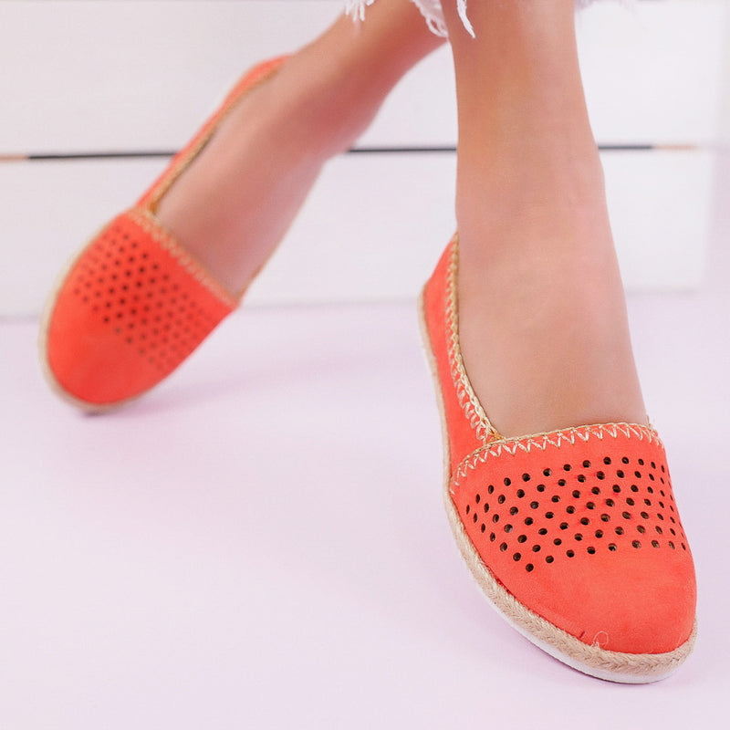 Espadrile dama Gabina - Coral