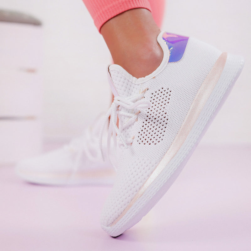 Pantofi sport Lena - White/Pink