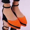 Sandale cu toc Ariah - Orange