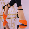 Sandale cu toc Ariah - Orange