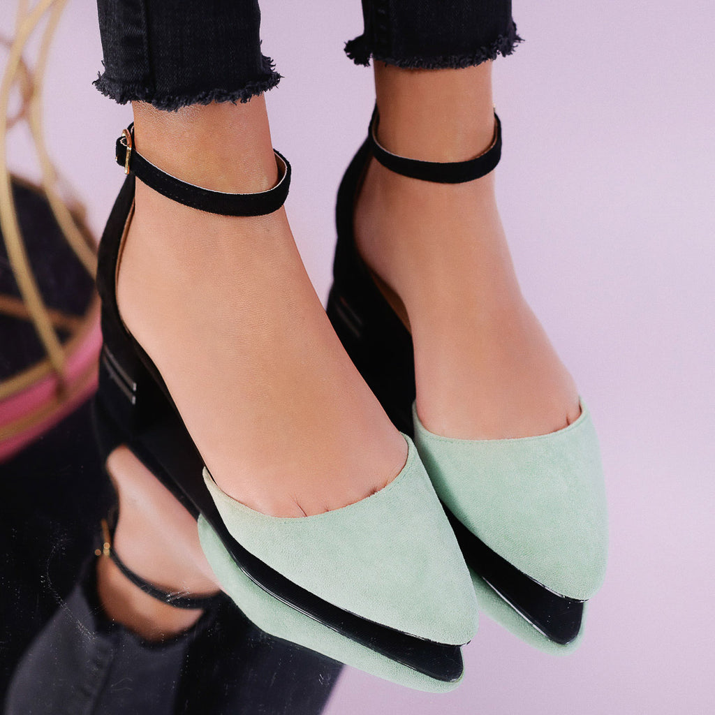Sandale cu toc Ariah - Green
