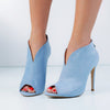 Sandale dama cu toc Jolie - Blue