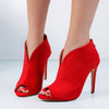 Sandale dama cu toc Jolie - Red