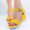 Sandale dama cu platforma Avy - Yellow