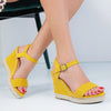 Sandale dama cu platforma Avy - Yellow