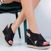 Sandale dama cu platforma Alis - Black