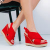 Sandale dama cu platforma Alis - Red