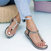 Sandale dama Delila - Black/Silver