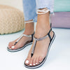 Sandale dama Delila - Black/Silver