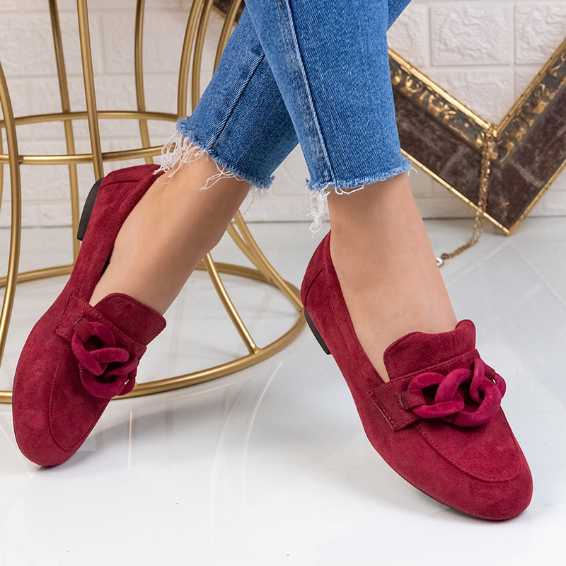 Pantofi dama Lorena - Maroon