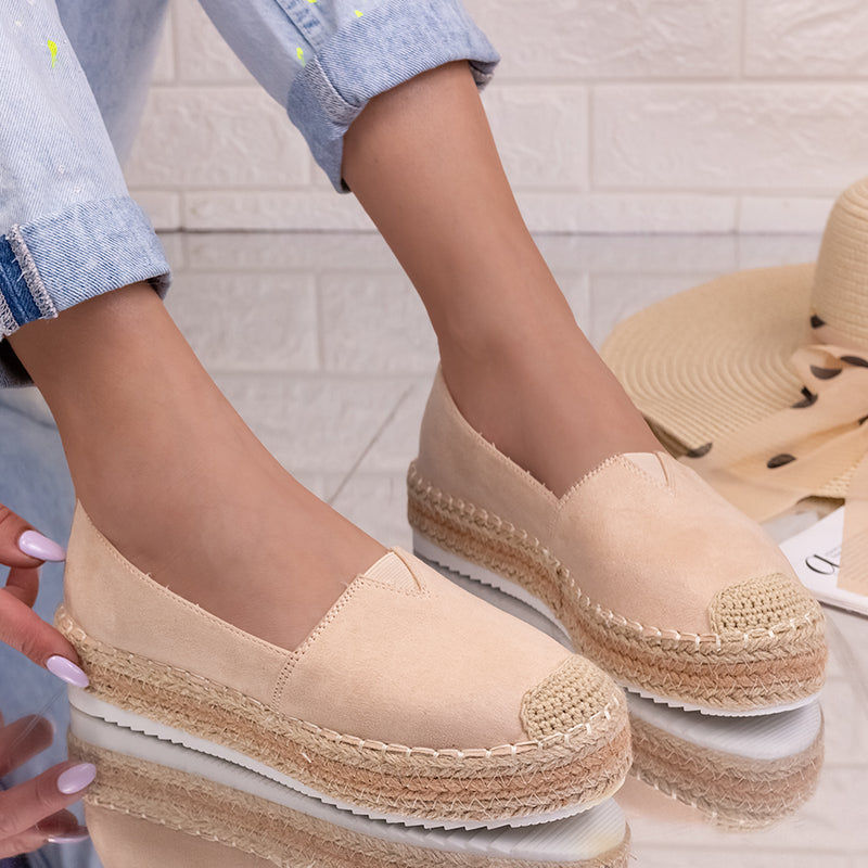 Espadrile dama Brenda - Beige