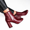 Botine dama Karola - Bordo