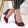 Pantofi dama cu toc Dolly - Bordo