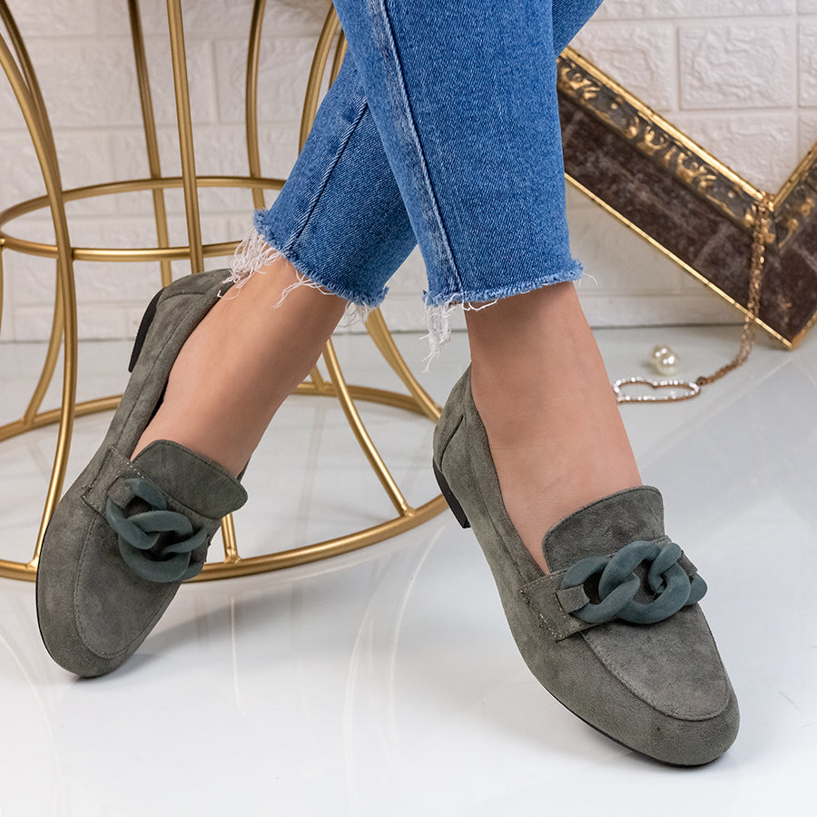 Pantofi dama Lorena - Olive