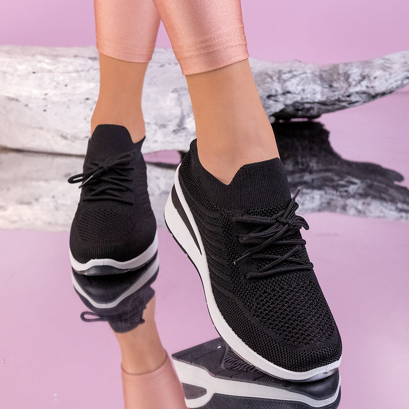 Pantofi sport cu platforma Balina - Black