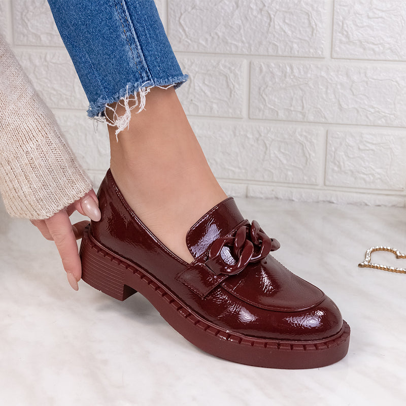 Pantofi dama Delia - Maroon