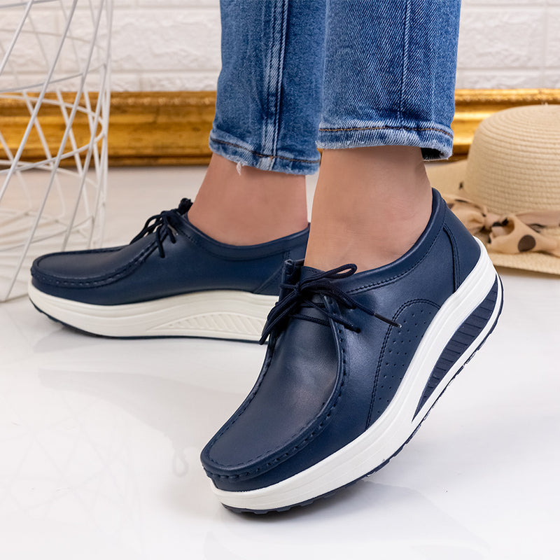 Mocasini dama Leta - Navy