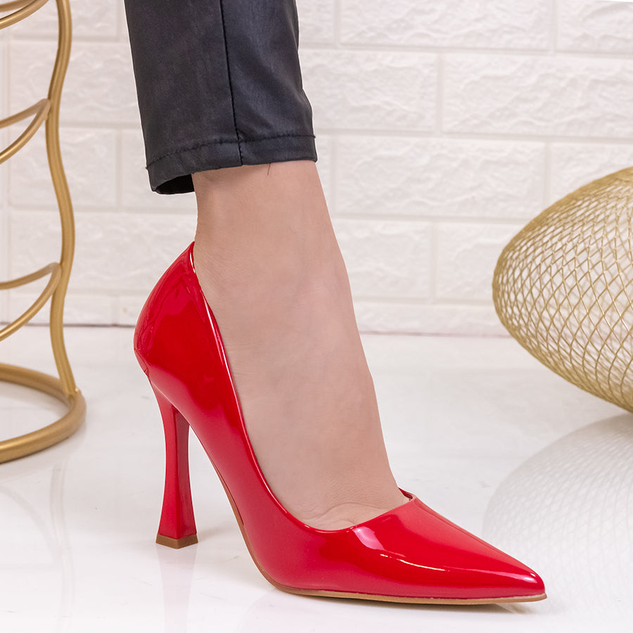 Pantofi cu toc Almira - Red