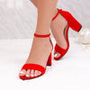 Sandale dama cu toc Alison - Red