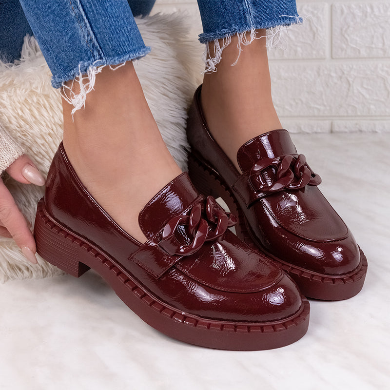 Pantofi dama Delia - Maroon