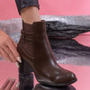 Botine dama Alexa - Brown 