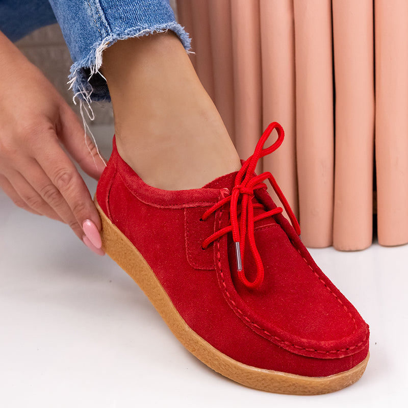 Mocasini dama Armela - Red