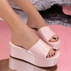 Papuci dama cu platforma Alaya - Pink