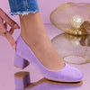 Pantofi dama cu toc Lida - Purple