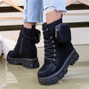Ghete dama cu platforma Calena - Black