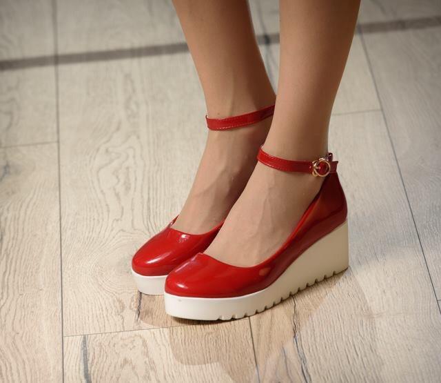 Pantofi casual Dina - apple red