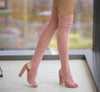 Sandale dama karla - soft pink