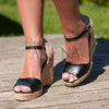 Sandale dama cu platforma Jessie negre