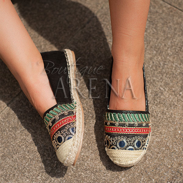 Espadrile dama avery negre